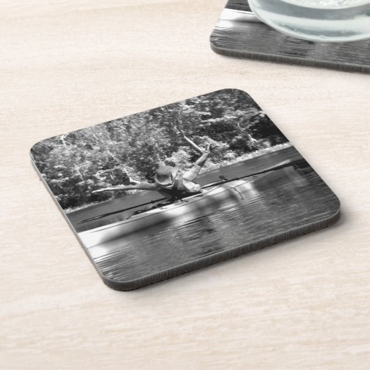 Kajakfrau Untersetzer (Linke Seite)