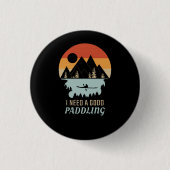 Kajakgebirge Retro Button (Vorderseite)
