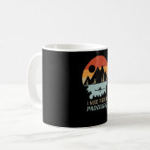 Kajakgebirge Retro Kaffeetasse (Vorderseite Links)