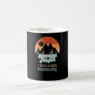 Kajakgebirge Retro Kaffeetasse