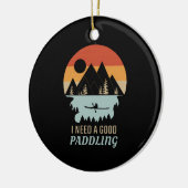 Kajakgebirge Retro Keramik Ornament (Links)