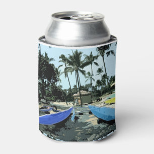 Kajaks am Strand von Hawaiian Can Cooler Dosenkühler
