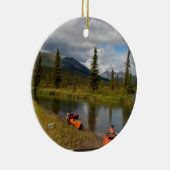 Kajaks an der Erholung Keramikornament (Rechts)