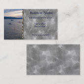 KAJAKS AUF BELLINGHAM BUCHT VISITENKARTE (Vorne/Hinten)