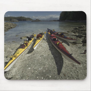 Kajaks auf Dicebox Island, Broken Island Group, Mousepad