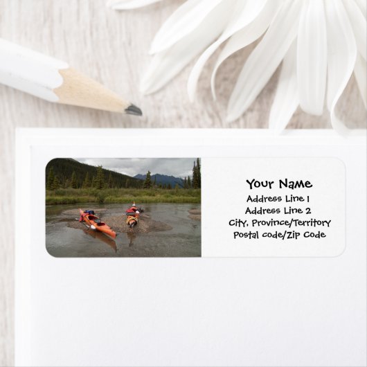 Kajaks auf einer Insel (Insitu)