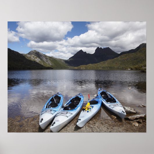Kajaks, Cradle Mountain und Dove Lake, Cradle Poster (Vorne)