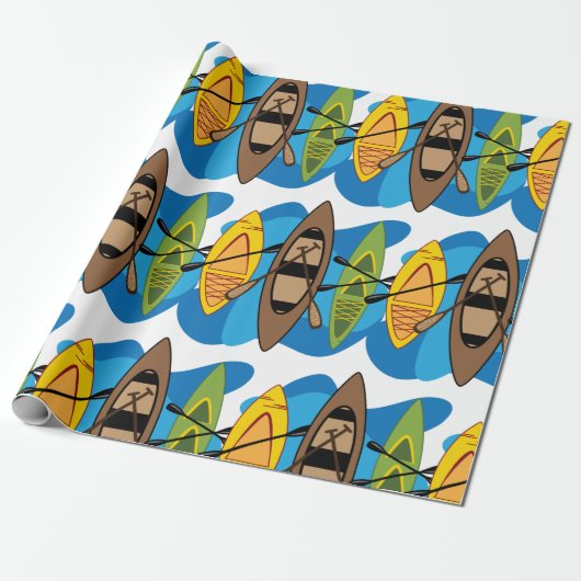 Kajaks Geschenkpapier (Ungerollt)
