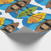 Kajaks Geschenkpapier (Ecke)