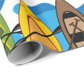 Kajaks Geschenkpapier (Rolleneckpunkt)
