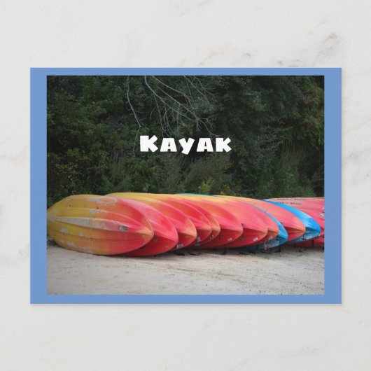 Kajaks Postkarte (Vorderseite)
