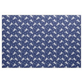 Kajaks und Fischfangflotte Blau und Weiß Gemustert Stoff (Fat Quarter (45,7 x 55,9 cm))