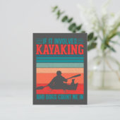 Kajaks und Hunde zählen mich rein Postkarte (Stehend Vorderseite)