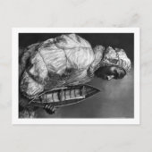 Kajakschuh mit wasserfester Jacke mit Spielzeugboo Postkarte (Vorderseite)