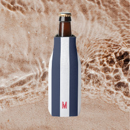 Kajana Strip und Personalisiert Red Monogram Flaschenkühler