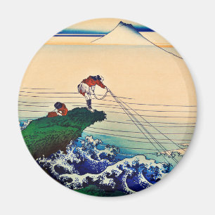 Kajikazawa in der Provinz Kai von Katsushika Hokus Magnet