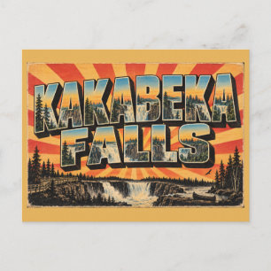 Kakabeka Falls ON Niagara des Nordens Kunst Postkarte