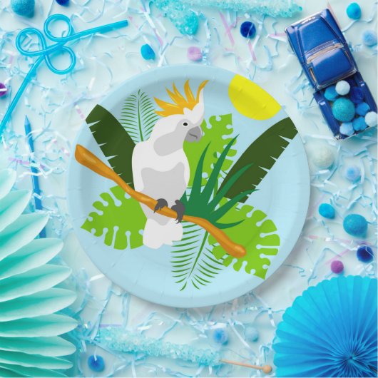 Kakadu 3 pappteller (Party)