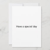 Kakadu auf den Geburtstagskuchen Einladung (Rückseite)