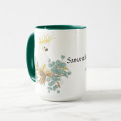 Kakadu-Blume Personalisiert Tasse (Vorderseite Links)