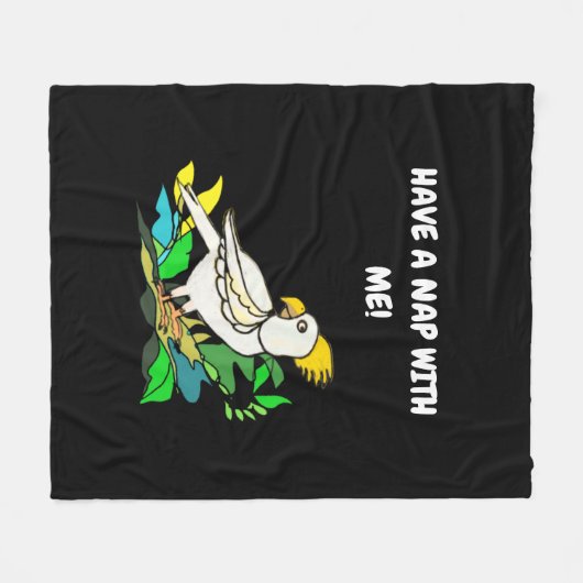 Kakadu Fleecedecke (Vorderseite (Horizontal))