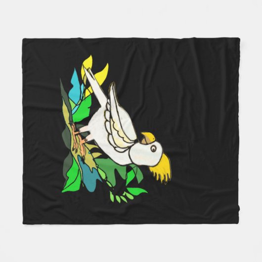 Kakadu Fleecedecke (Vorderseite (Horizontal))