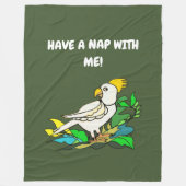 Kakadu Fleecedecke (Vorderseite)