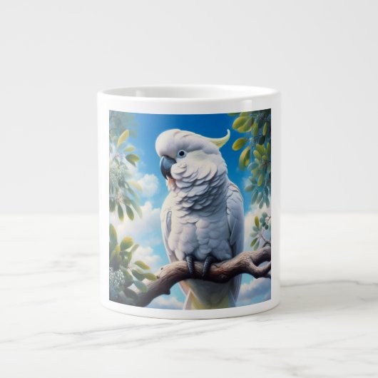 Kakadu-Kunst Jumbo-Tasse (Vorderseite)