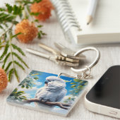 Kakadu-Kunst Schlüsselanhänger (Vorderseite rechts)