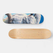 Kakadu-Kunst Skateboard (Horizontal)