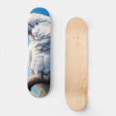 Kakadu-Kunst Skateboard (Vorderseite)