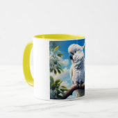 Kakadu-Kunst Tasse (Vorderseite Links)