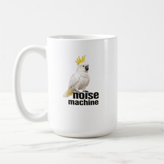 Kakadu-Lärmmaschine Kaffeetasse (Links)