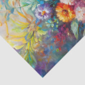 Kakadu mit farbenfrohen Blume Entdeckungsreise Seidenpapier (Detail)