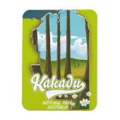 Kakadu Nationalpark Australien Karte Magnet (Vertikal)