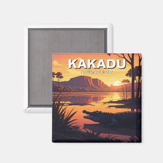 Kakadu Nationalpark Australien Magnet (Vorderseite/Rückseite)
