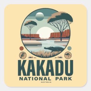 Kakadu Nationalpark Australien Quadratischer Aufkleber