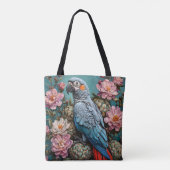 Kakadu-Papagei Tasche (Rückseite)