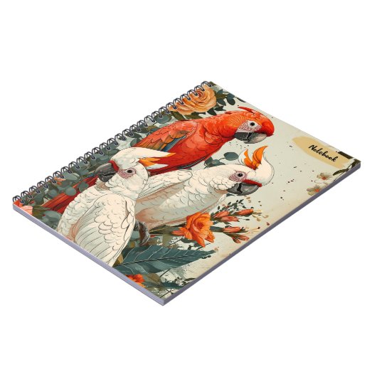 Kakadu Vintag Notizblock (Linke Seite)