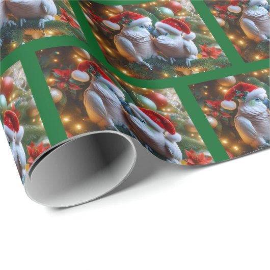 Kakadu-Weihnachtspapier Geschenkpapier (Rolleneckpunkt)