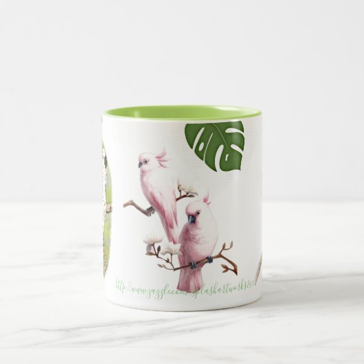 "Kakadus" Zweifarbige Tasse (Mittel)