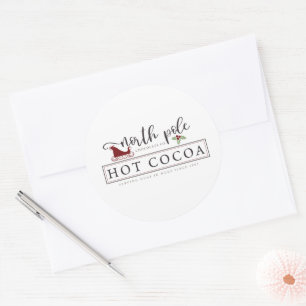 Kakao am Nordpol Runder Aufkleber