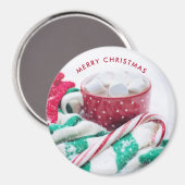 Kakao | Candy Cane | Scarf & Mitt Weihnachten Magnet (Vorderseite/Rückseite)