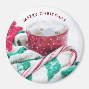 Kakao Candy Cane Scarf & Mitt Weihnachten Magnet