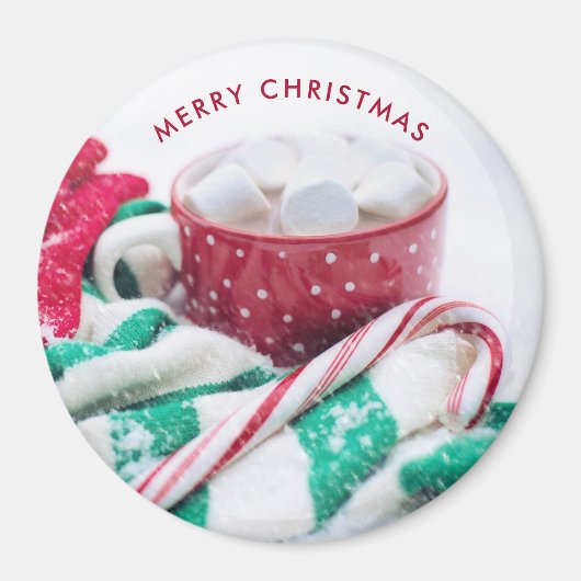 Kakao | Candy Cane | Scarf & Mitt Weihnachten Magnet (Vorne)