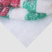 Kakao | Candy Cane | Scarf & Mitt Weihnachten Seidenpapier (Detail)