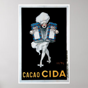 Kakao Cida Vintage Nahrungsmittelanzeigen-Kunst Poster