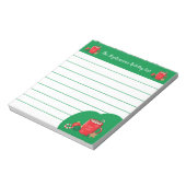 Kakao Cup Red Green Personalisiert Christmas Notep Notizblock (Rotiert)