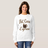 Kakao-Express, heiße Schokolade, Herbst, Winter, Sweatshirt (Vorne ganz)