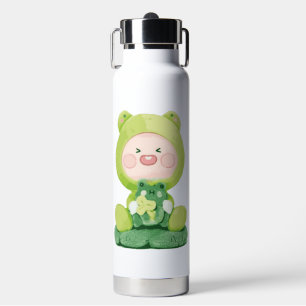 KaKao Friends - Grüne Urlaubsfrosch-Apeach Trinkflasche